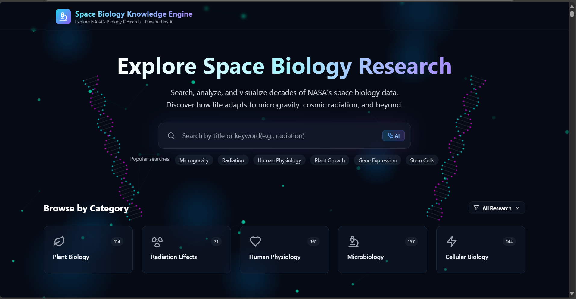 Space Biology Knowledge Engine